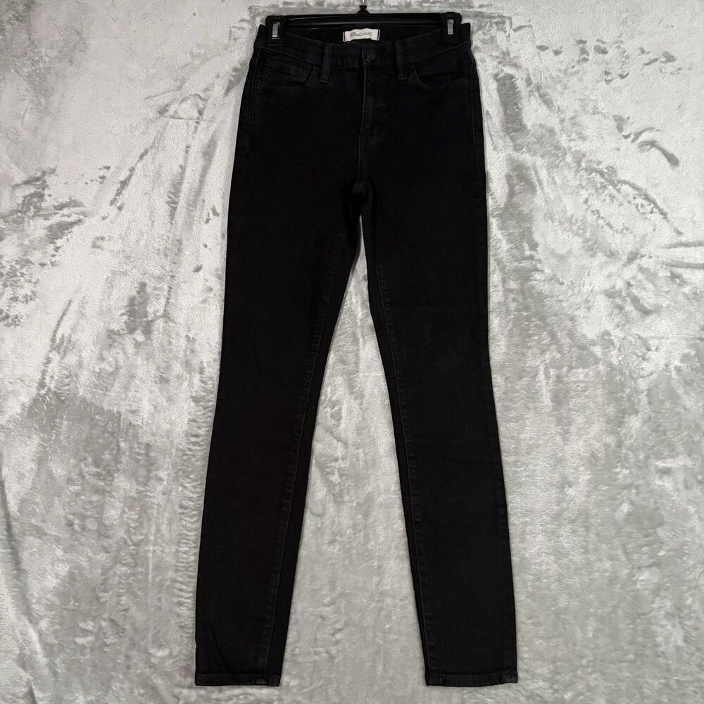 Madewell Roadtripper Stretch Skinny Jeans Women's Size 26 Black High Rise